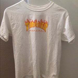 White THRASHER shirt